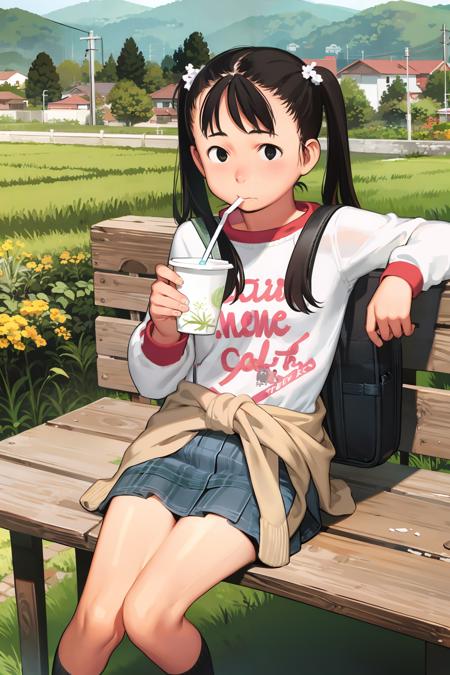 00781-3711118842.0-masterpiece, best quality,_lora_comiclo_1_,1girl, solo, backpack, drinking, bag, twintails, sitting, black hair, clothes around.png